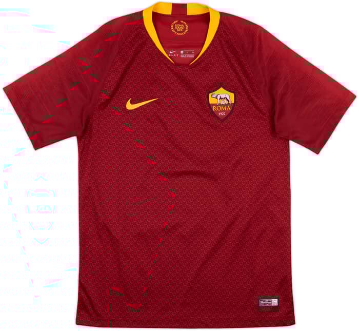 2018-19 Roma Home Shirt Dzeko #9 - 10/10 - (S)