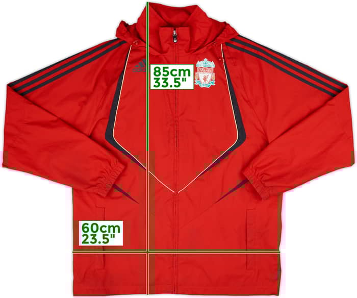 2007-08 Liverpool adidas CL Hooded Track Jacket - 6/10 - (M)