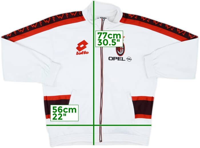 1995-96 AC Milan Lotto Track Jacket - 5/10 - (L)