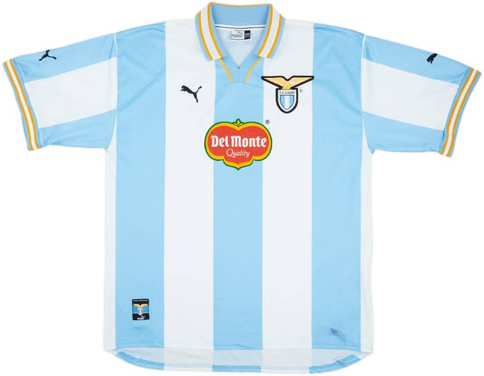 1999-00 Lazio European Home Shirt Mancini #10 - 8/10 - (XXL)
