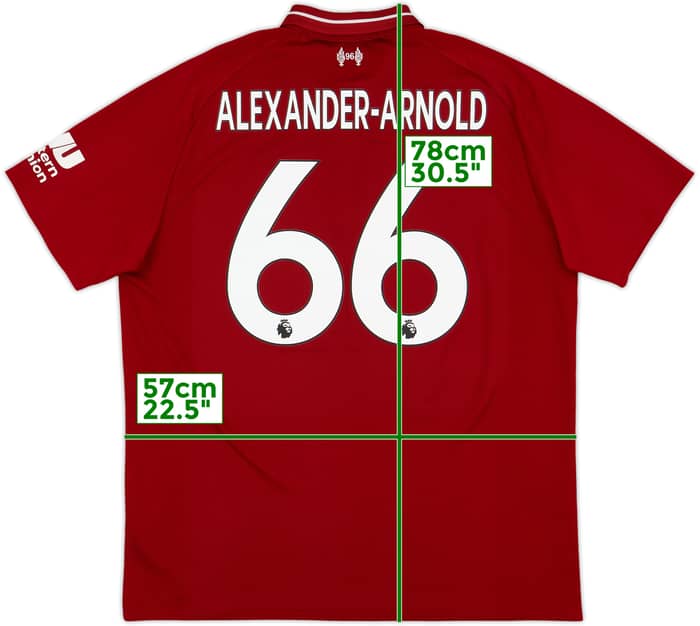 2018-19 Liverpool Home Shirt Alexander-Arnold #66 - 7/10 - (L)