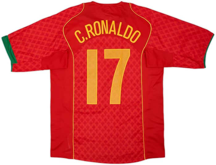 2004-06 Portugal Home Shirt C.Ronaldo #17 - 9/10 - (M)