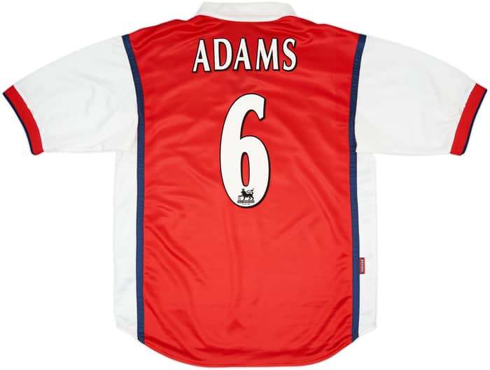1998-99 Arsenal Home Shirt Adams #6 - 9/10 - (L)