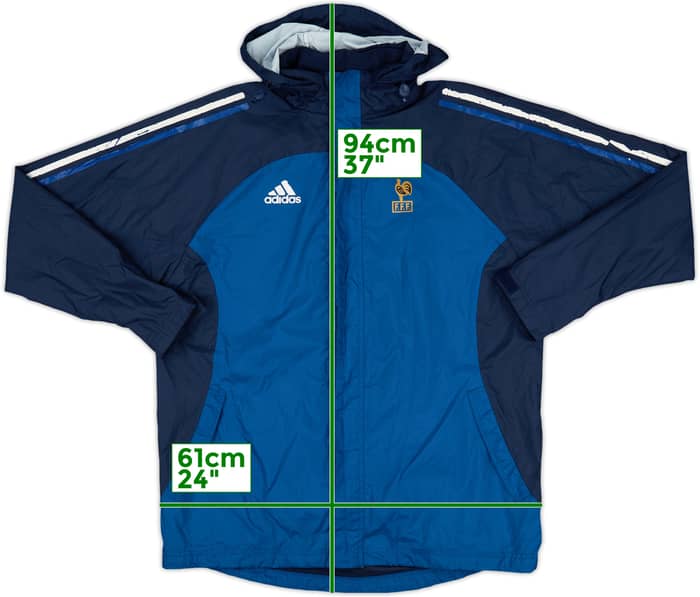 2002-04 France adidas Hooded Rain Jacket - 5/10 - (M)
