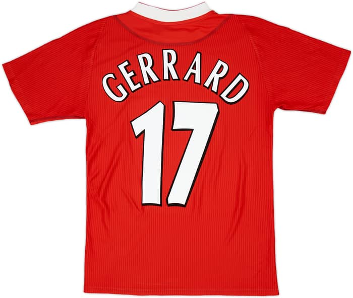 2002-04 Liverpool Home Shirt Gerrard #17 - 7/10 - (Y)