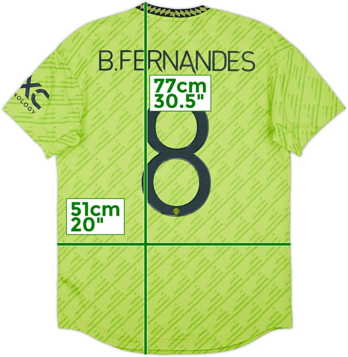 2022-23 Manchester United Authentic Third Shirt Fernandes #8 (M)