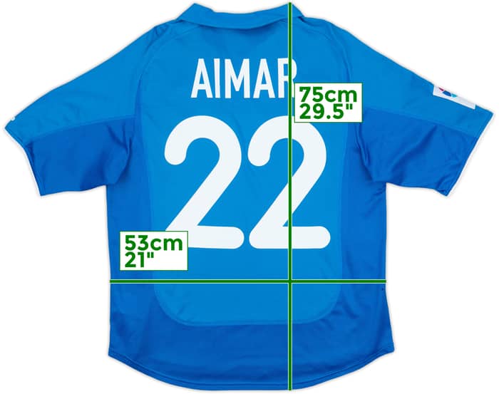 2000-01 Valencia Third Shirt Aimar #22 - 7/10 - (M)