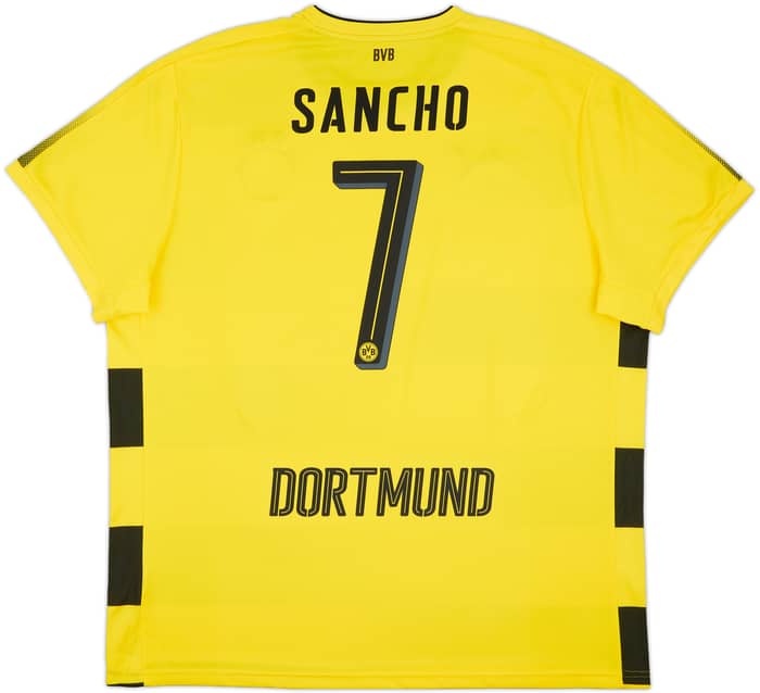 2017-18 Borussia Dortmund Home Shirt Sancho #7 - 9/10 - (3XL)