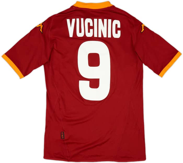 2007-08 Roma Home Shirt Vucinic #9 - 6/10 - (S)