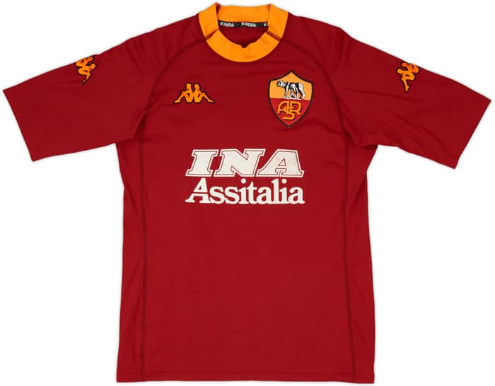 2000-01 Roma Home Shirt Totti #10 - 6/10 - (S)