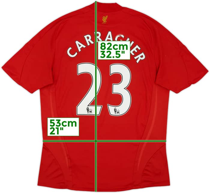 2008-10 Liverpool Home Shirt Carragher #23 - 5/10 - (L)