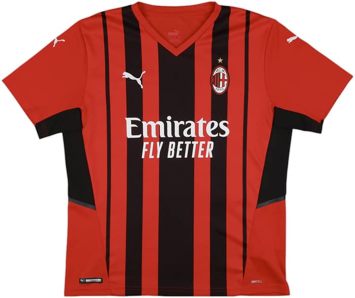 2021-22 AC Milan Home Shirt Ibrahimovic #11 - 9/10 - (L)