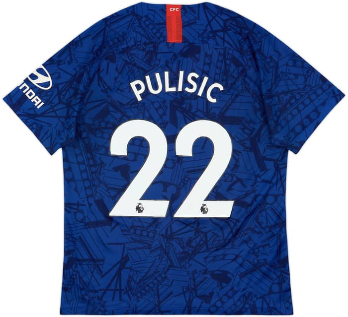 2019-20 Chelsea Home Shirt Pulisic #22 - 7/10 - (L)