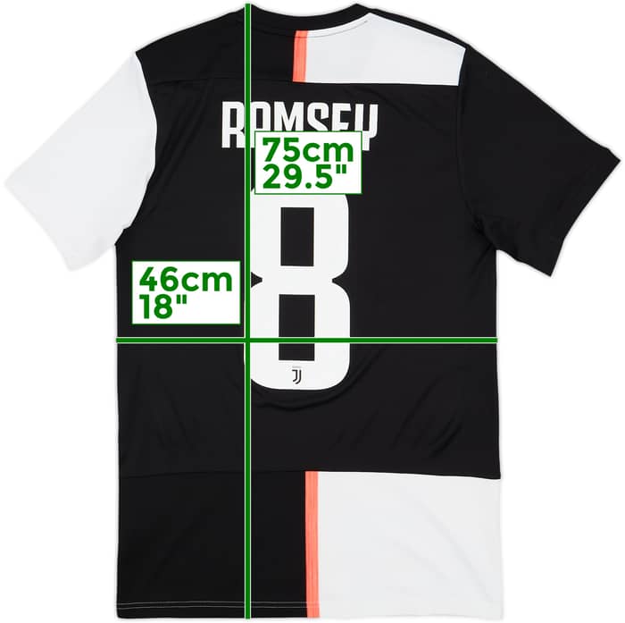 2019-20 Juventus Home Shirt Ramsey #8 - 8/10 - (S)