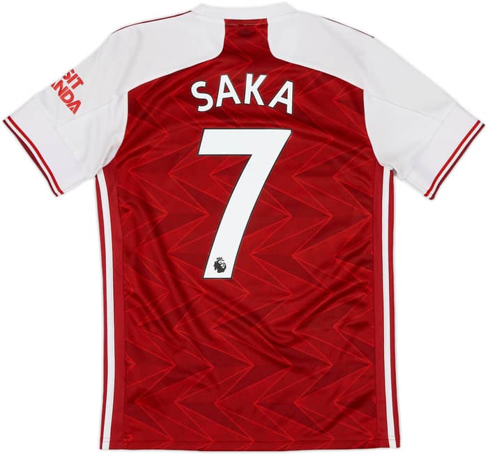 2020-21 Arsenal Home Shirt Saka #7 - 5/10 - (S)