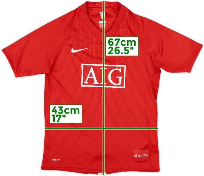 2007-09 Manchester United Home Shirt - 7/10 - (XL.Boys)