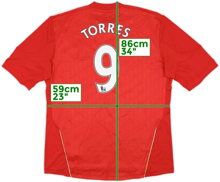 2010-12 Liverpool Home Shirt Torres #9 - 5/10 - (XL)