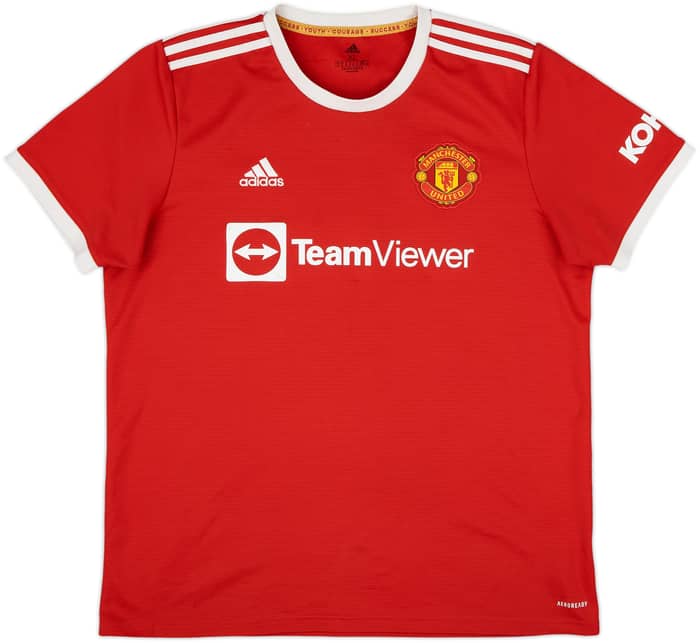2021-22 Manchester United Home Shirt Sancho #25 - 6/10 - (XL)