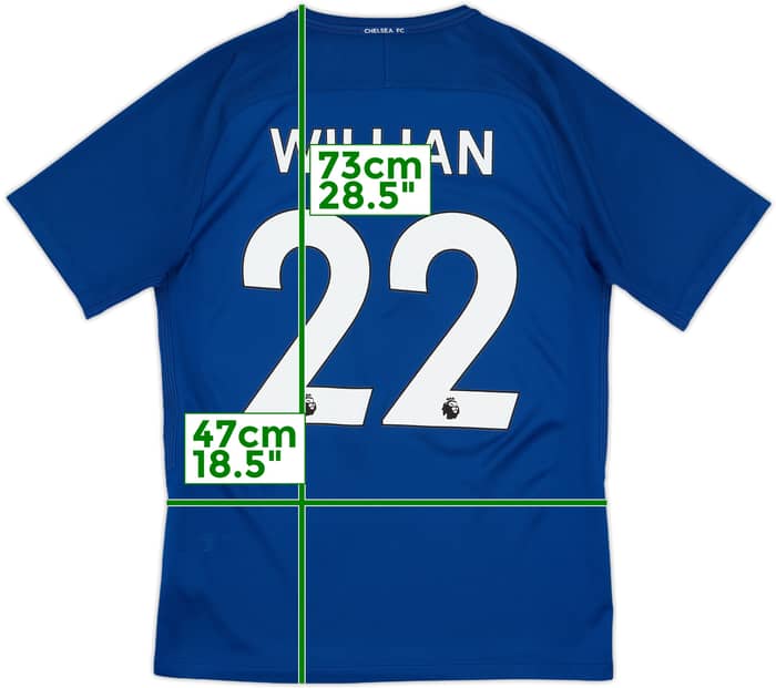 2017-18 Chelsea Home Shirt Willian #22 - 7/10 - (M)