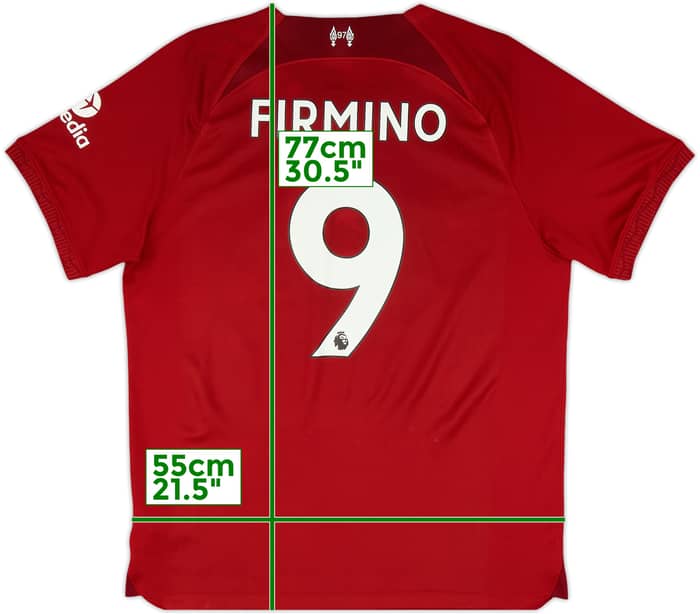 2022-23 Liverpool Home Shirt Firmino #9 - 9/10 - (L)