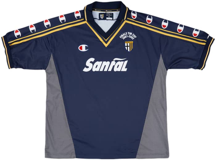 2001-02 Parma 'Signed' Finale TIM Cup Third Shirt - 9/10 - (XL)