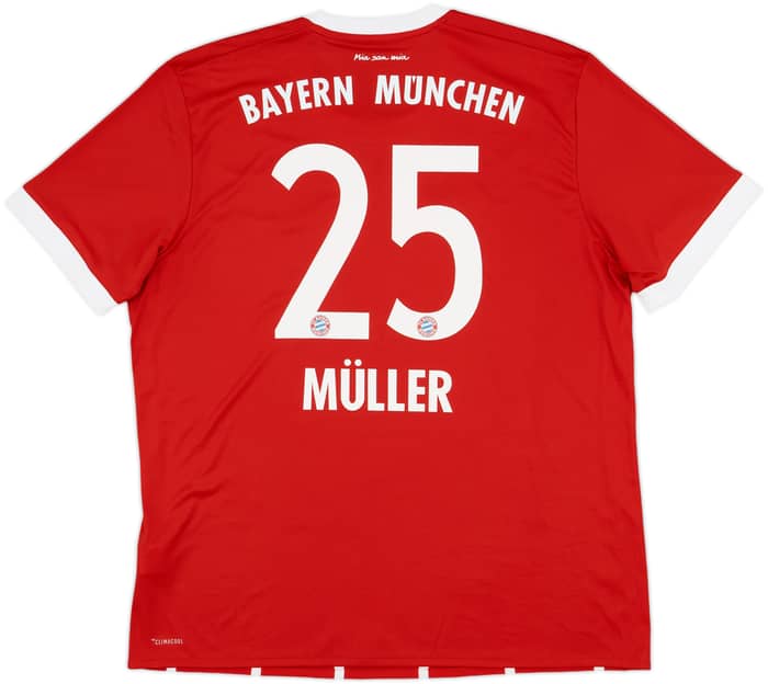 2017-18 Bayern Munich Home Shirt Muller #25 - 10/10 - (XL)