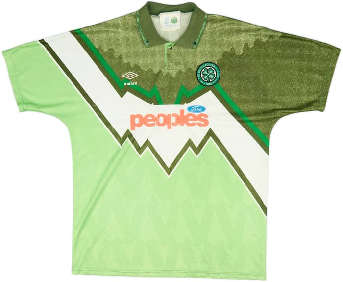 1991-92 Celtic Away Shirt - 5/10 - (XL)