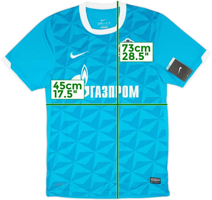 2011-12 Zenit St. Petersburg Home Shirt (S)