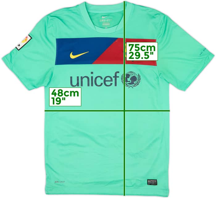 2010-11 Barcelona Away Shirt Messi #10 - 7/10 - (S)