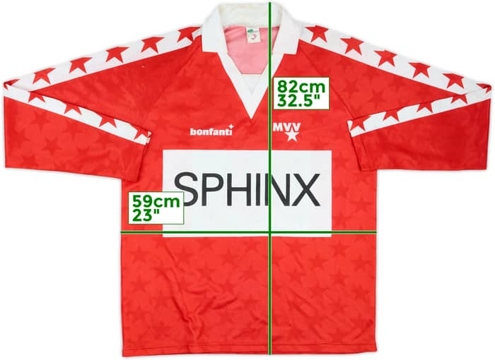 1991-92 MVV Maastricht Match Issue Home L/S Shirt #3