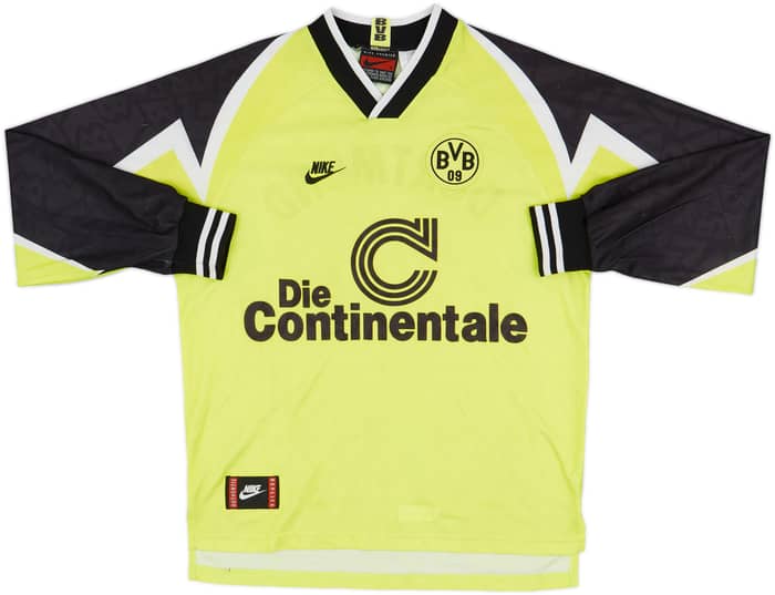 1995-96 Borussia Dortmund Home L/S Shirt - 6/10 - (M)