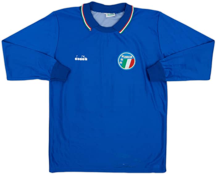 1986-88 Italy Home L/S Shirt #15 - 6/10 - (Y)