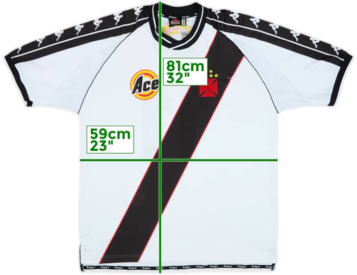 1999-00 Vasco da Gama Away Shirt #11 - 4/10 - (XL)