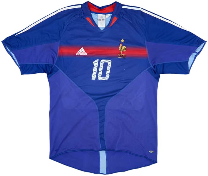 2004-06 France Home Shirt Zidane #10 - 4/10 - (L)