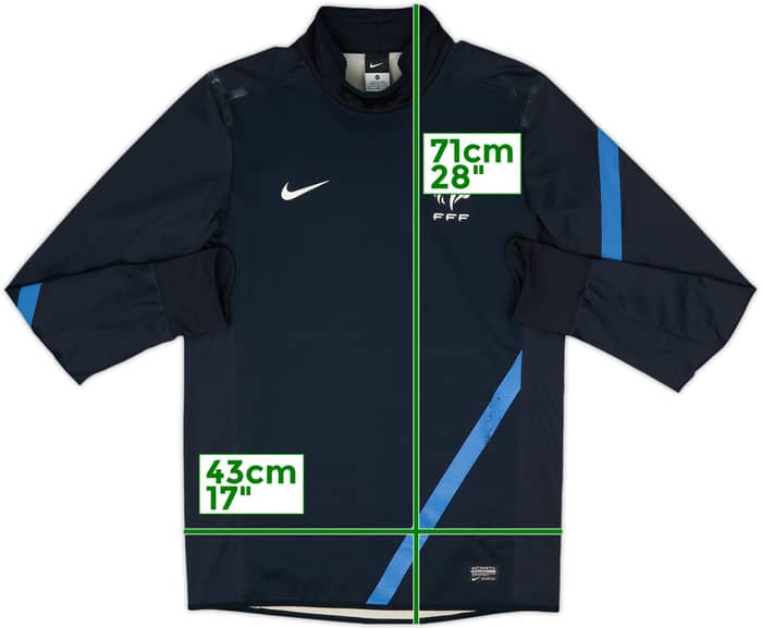 2012-13 France Nike Authentic Sweat Top - 7/10 - (M)