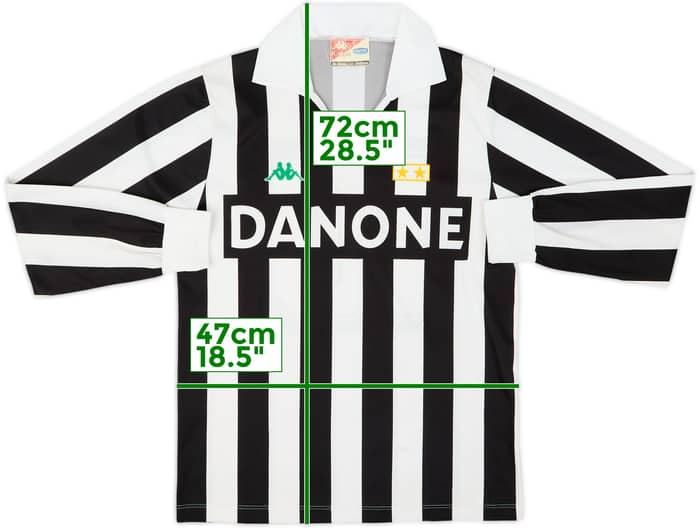 1992-94 Juventus Basic Home L/S Shirt #10 - 8/10 - (S)