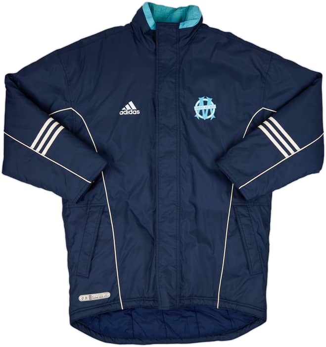 1999-00 Olympique Marseille adidas Padded Bench Coat - 8/10 - (M/L)