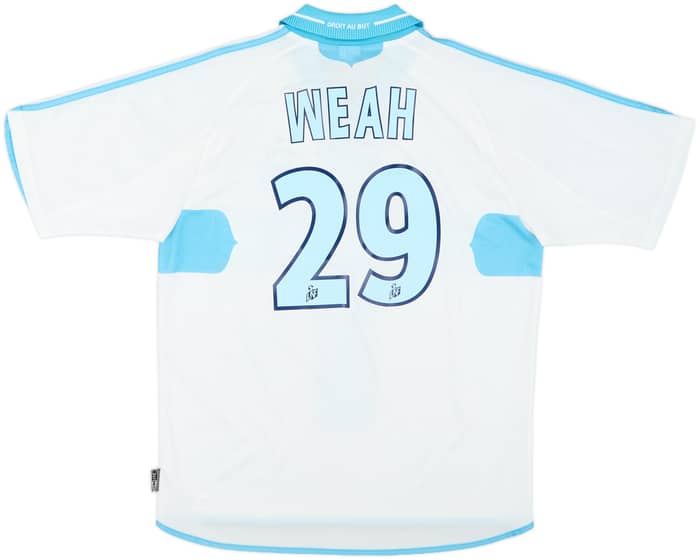 2000-01 Olympique Marseille Home Shirt Weah #29 - 8/10 - (L)
