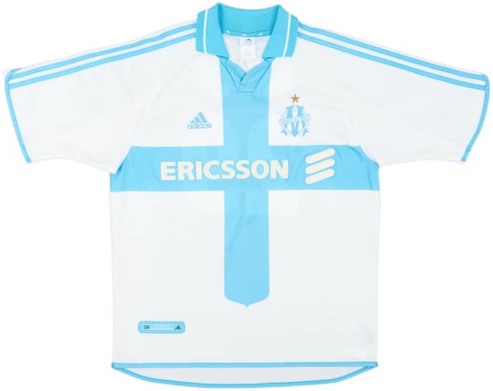 2000-01 Olympique Marseille Home Shirt Weah #29 - 8/10 - (L)