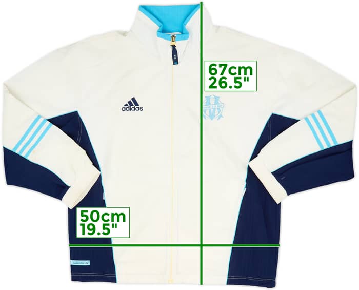 1999-00 Olympique Marseille adidas Track Jacket - 6/10 - (S)