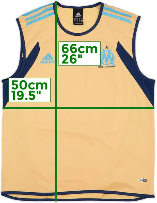 2005-06 Olympique Marseille adidas Training Vest - 7/10 - (M)