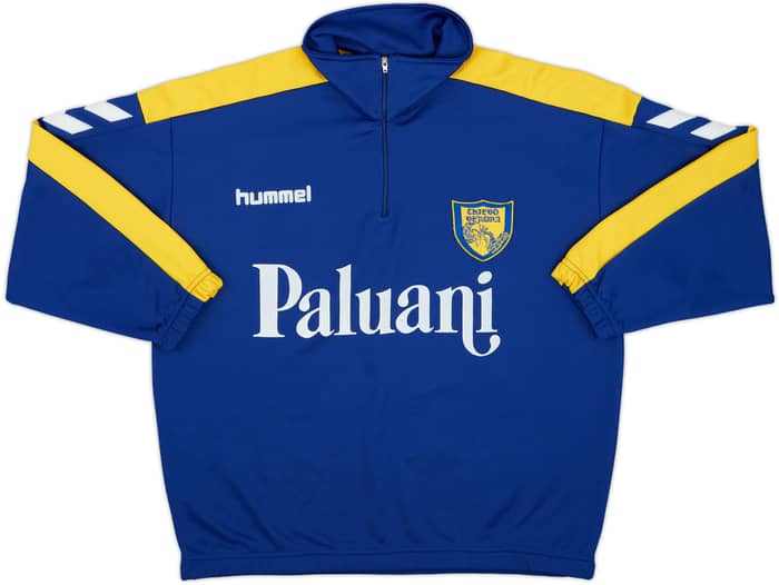1999-00 Chievo Verona Hummel 1/4 Zip Sweat Top - 8/10 - (S)
