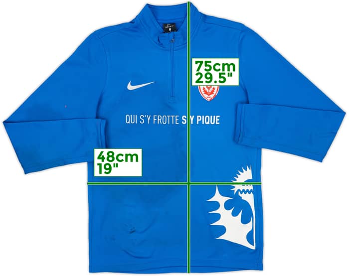 2017-18 AS Nancy Nike 1/4 Zip Training Top - 3/10 - (S)