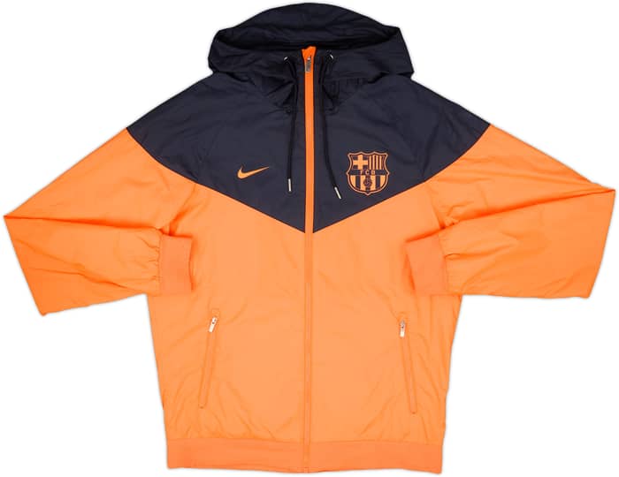 2018-19 Barcelona Nike Hooded Rain Jacket - 7/10 - (S)