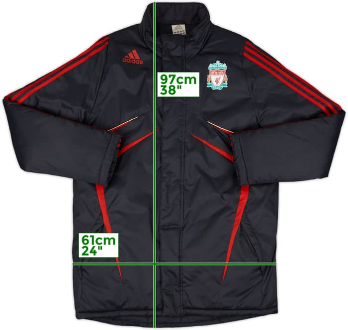 2009-10 Liverpool adidas Padded Bench Coat - 10/10 - (M/L)