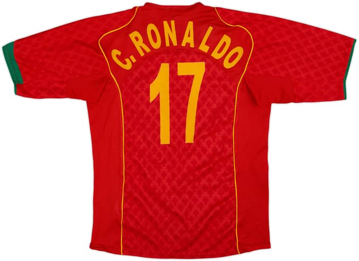 2004-06 Portugal Home Shirt C. Ronaldo #17 - 7/10 - (S)