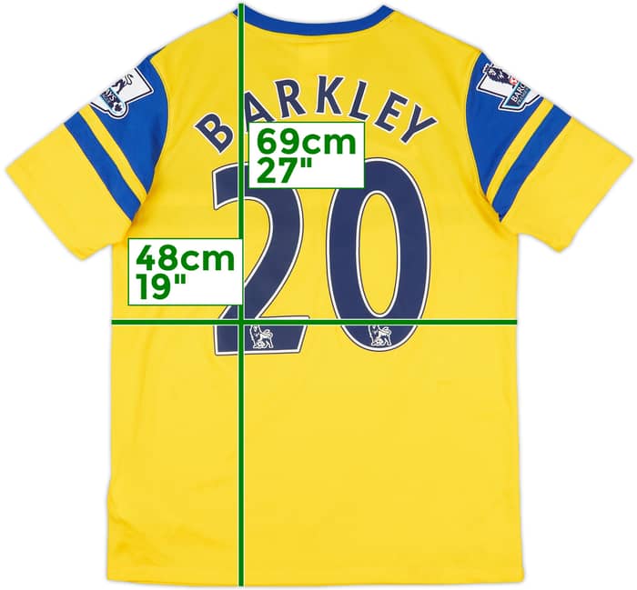 2013-14 Everton Away Shirt Barkley #20 - 6/10 - (XL.Boys)