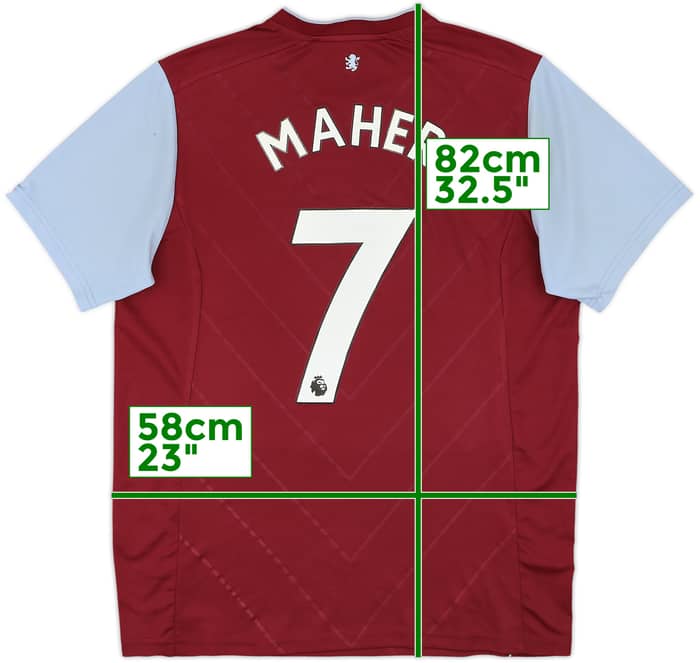 2022-23 Aston Villa Home Shirt Maher #7 - 5/10 - (L)