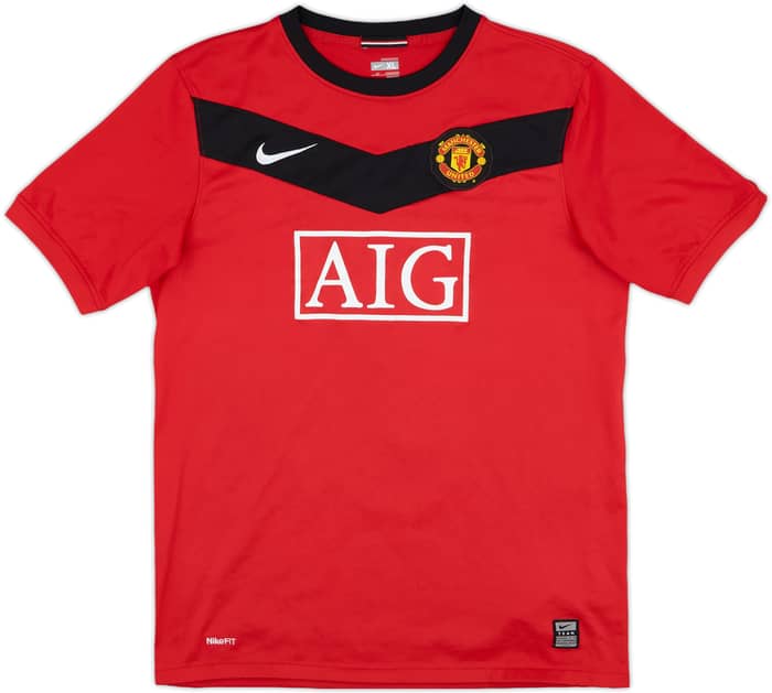 2009-10 Manchester United Home Shirt Owen #7 - 6/10 - (XL.Boys)