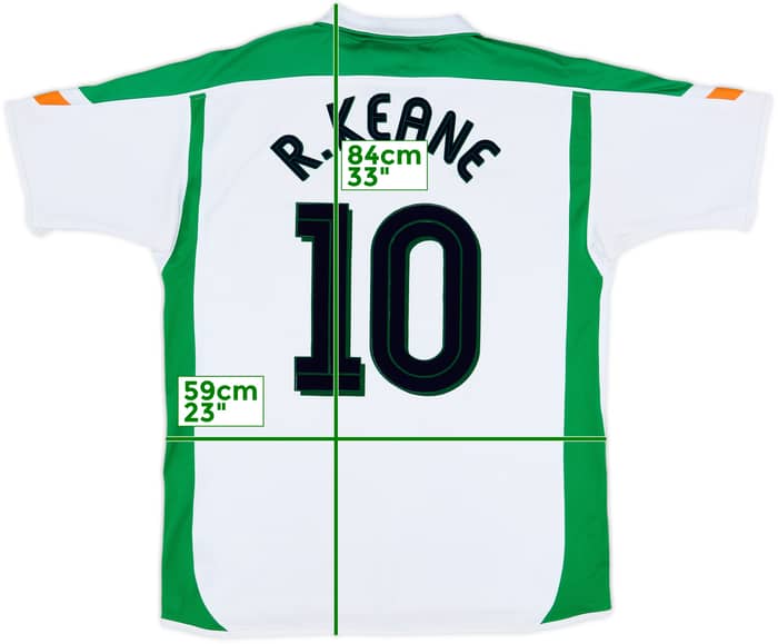 2003-05 Ireland Away Shirt R.Keane #10 - 7/10 - (XL)